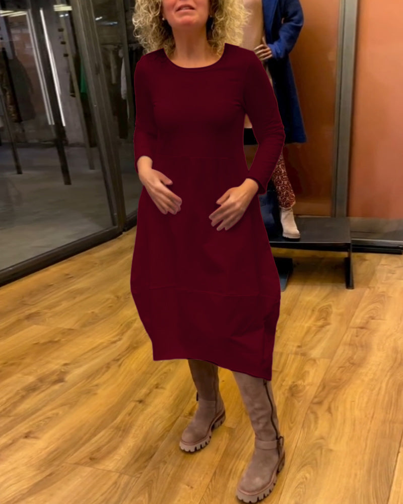 ALINA™ - Chic Midi Dress