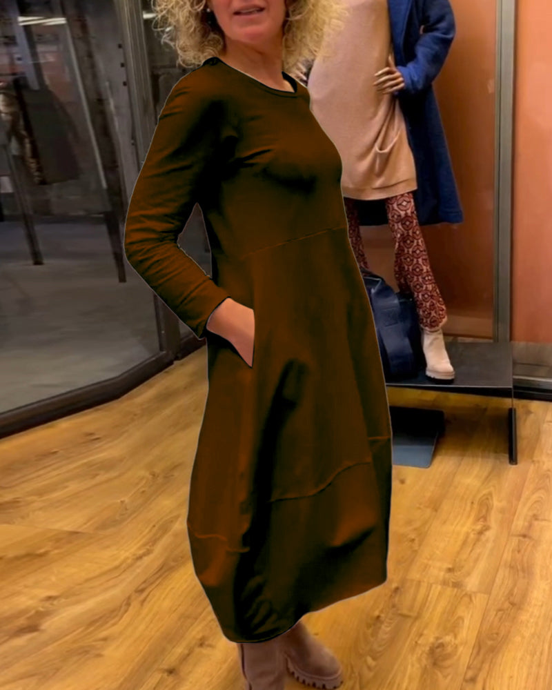 ALINA™ - Chic Midi Dress