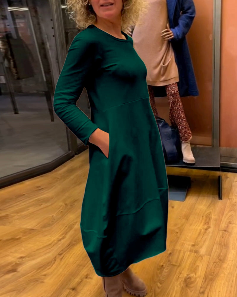 ALINA™ - Chic Midi Dress