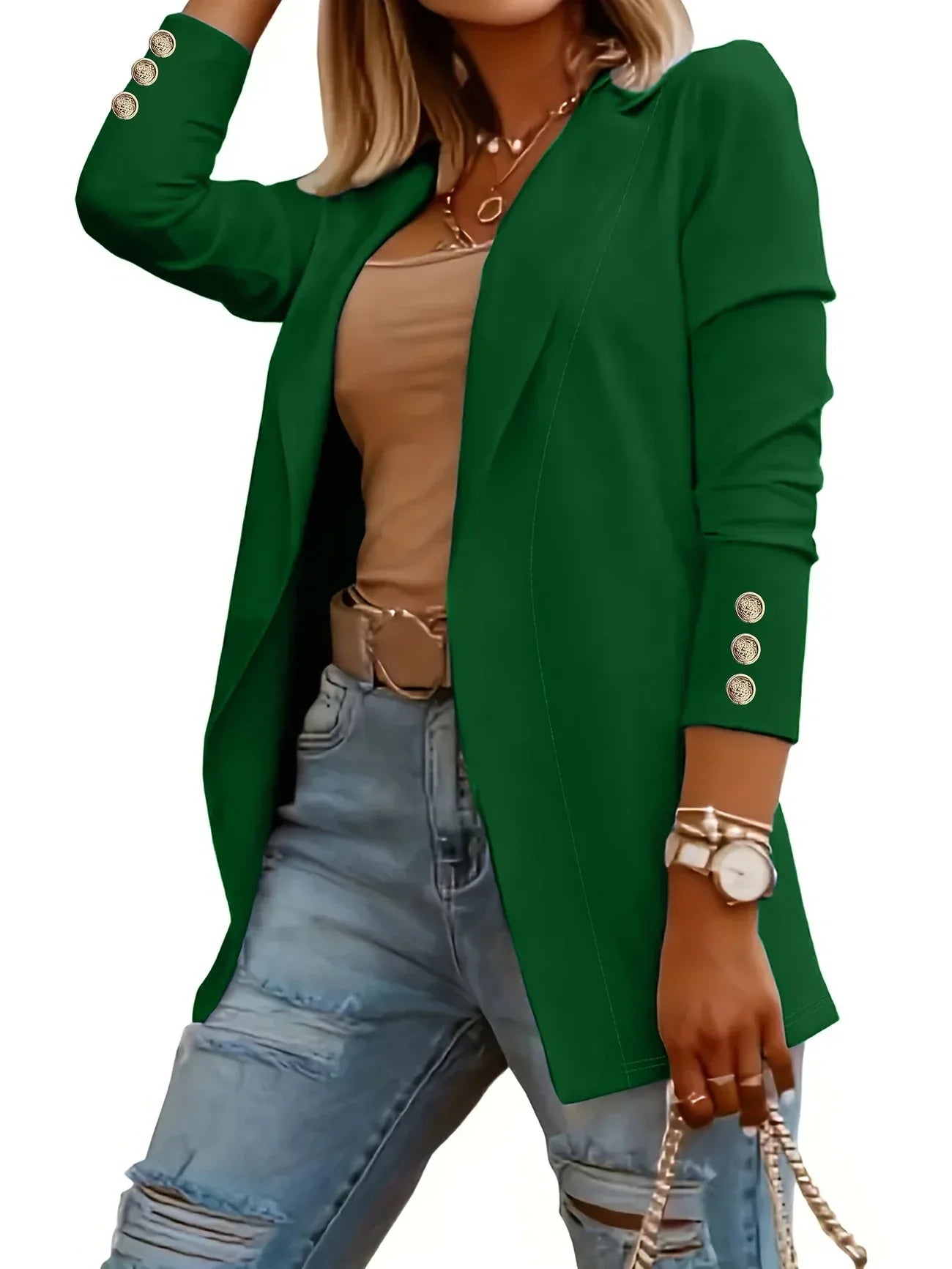 EMMA™ - Chic Open Front Jacket