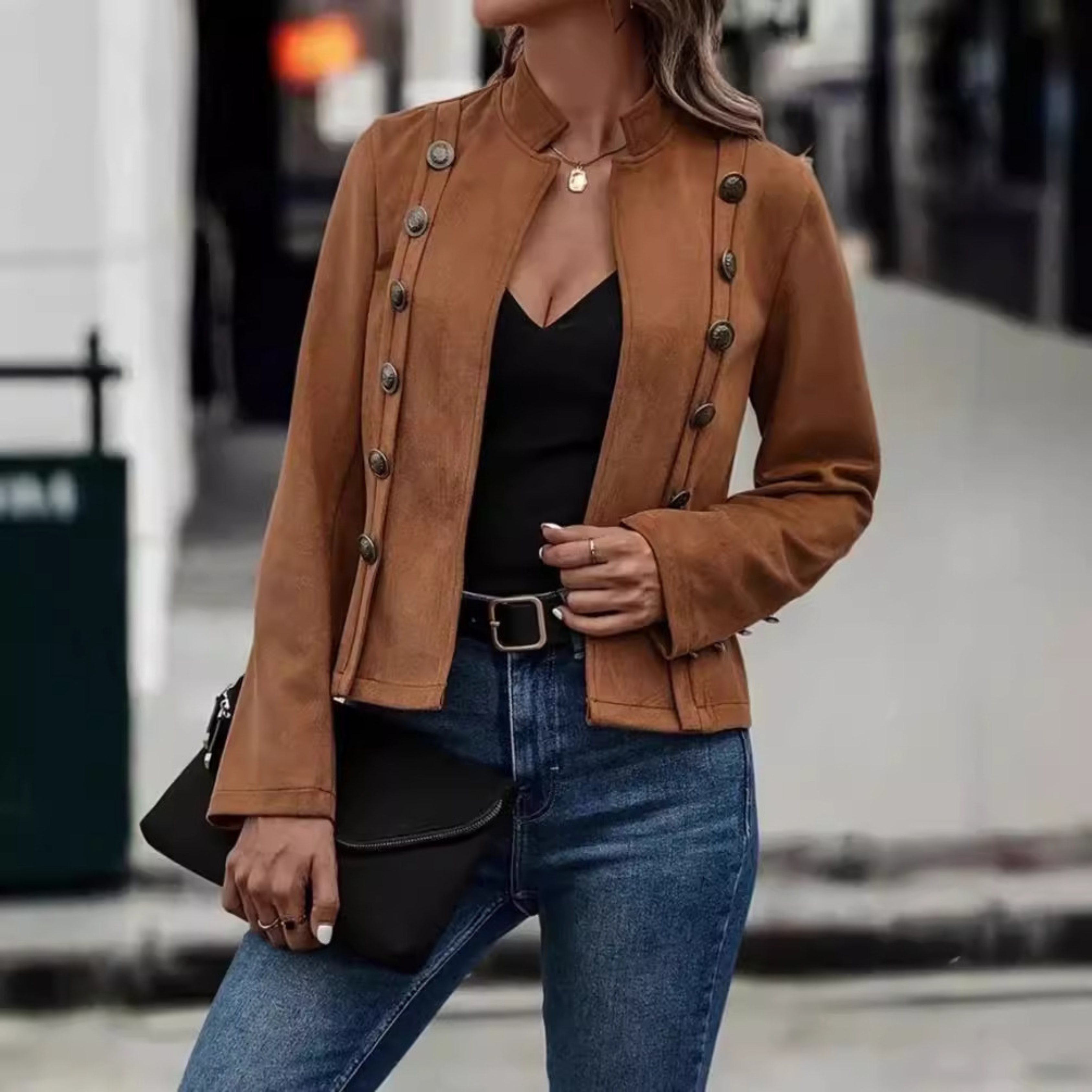 TASMIN™ - Vintage Slim Fit Long Sleeve Jacket