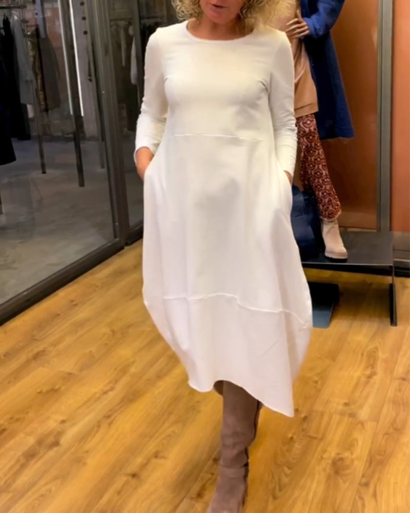 ALINA™ - Chic Midi Dress
