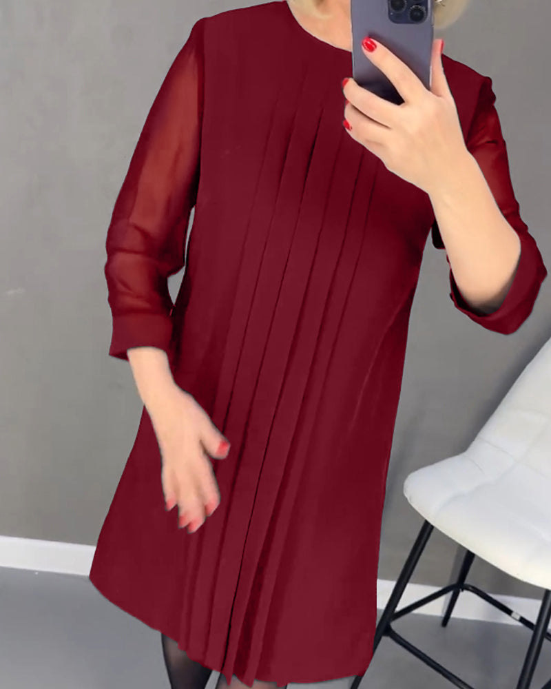 MARGOT™ - Elegant Pleated Dress