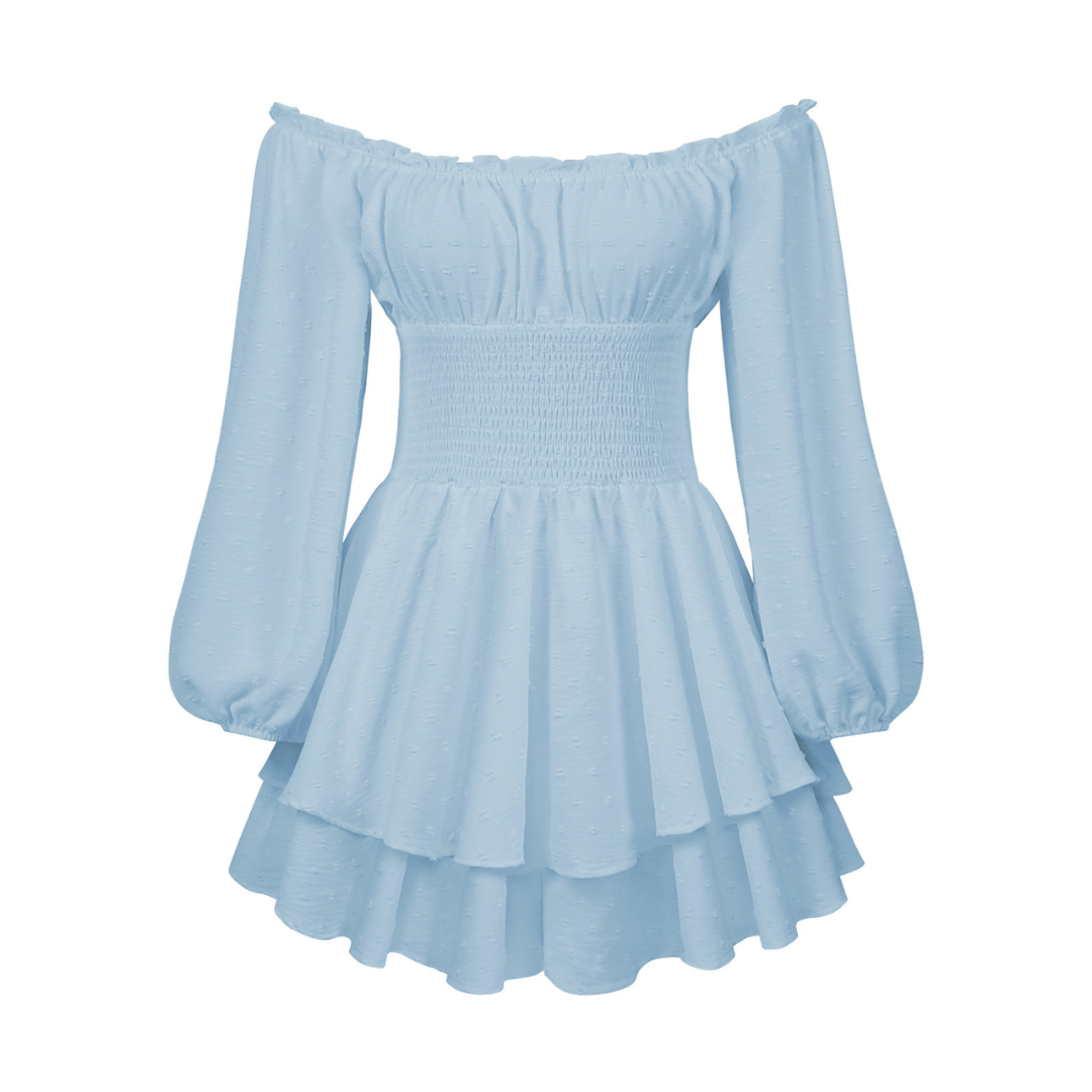 CYNRHIA™ – Elegant Long Sleeve Off-Shoulder Romper