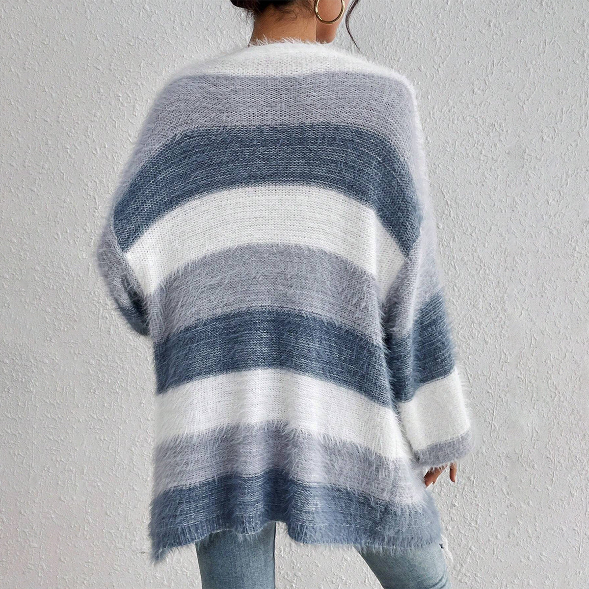 JULIETA™ - Comfy Open Front Long Sleeve Fuzzy Cardigan